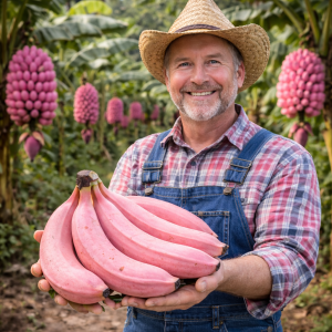 Premium Pink Banana Seeds C Sweet, Nutrient-Rich & Fast-Growing Tropical Variety